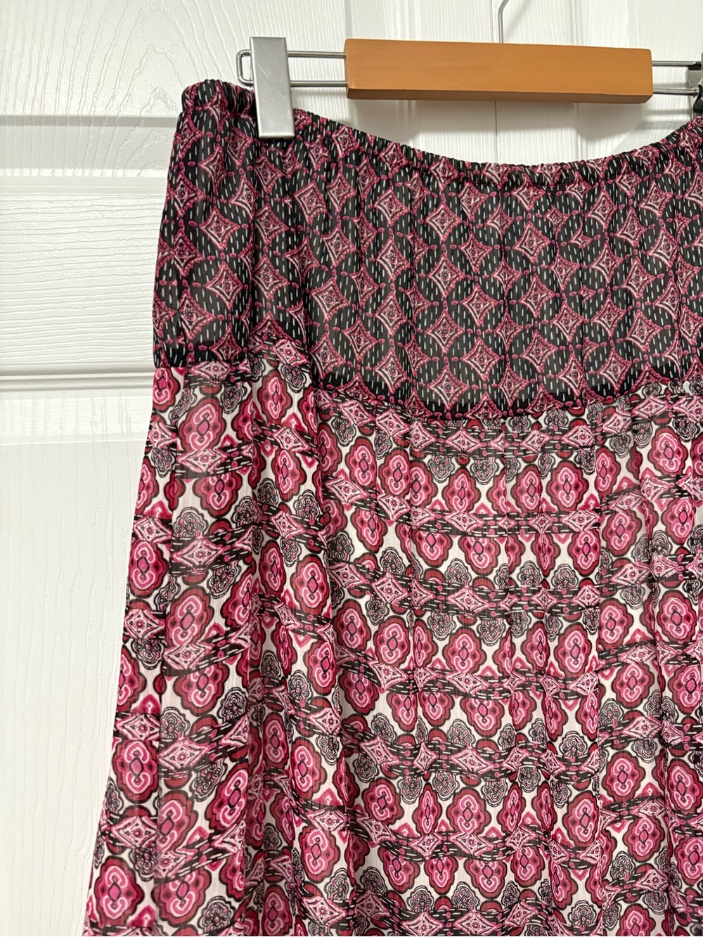 Notations Boho Tiered Maxi Skirt – Size L - Picture 4 of 6